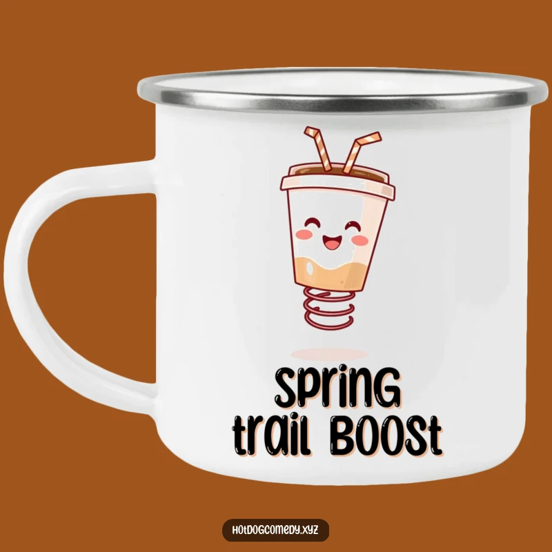 Funny Bouncing Coffee Camping Mug - Durable Drink Cup for Outdoor Energy