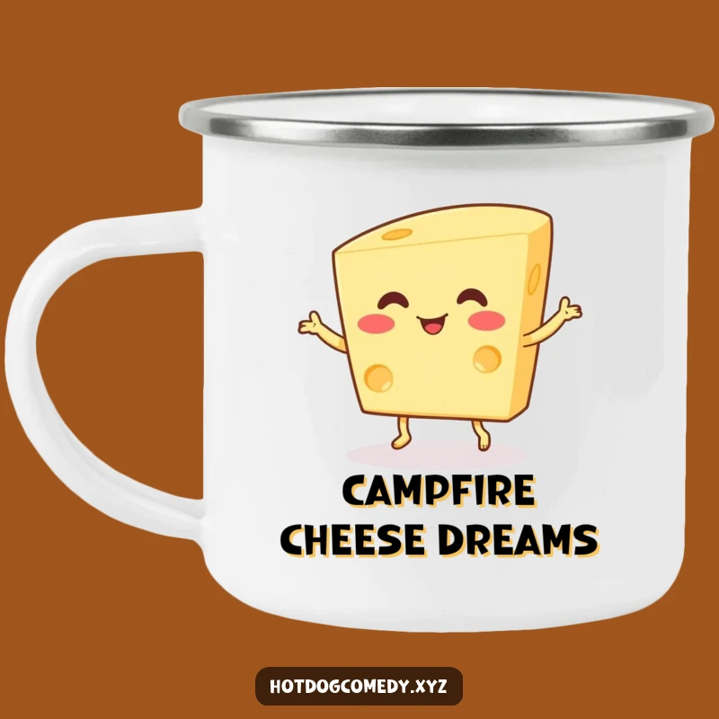 Funny Cheese Dance Camping Mug: Durable Wiggling Cheese for Outdoor Fun - Hilarious Funny Gift