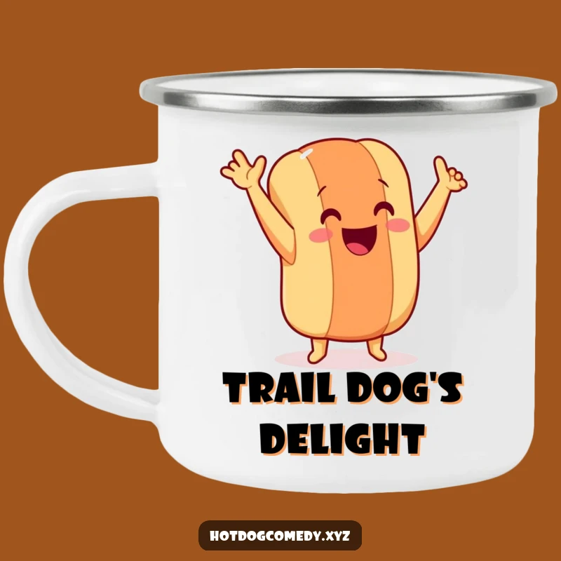 Funny Dancing Hot Dog Camping Mug - Durable Wiener Cup for Outdoor Fun