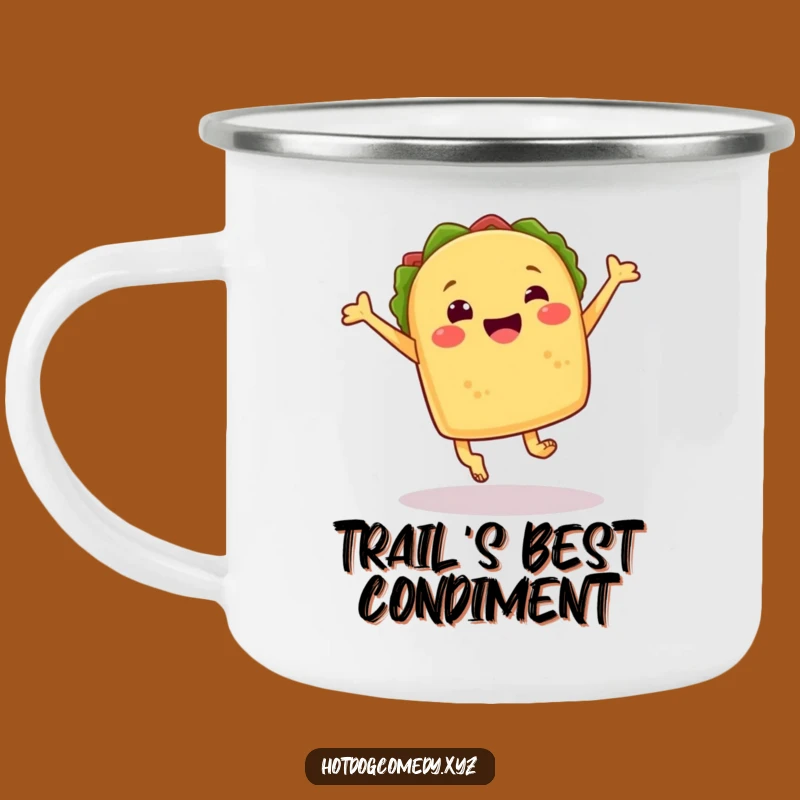 Funny Taco Leap Camping Mug - Durable Mexican Food Cup for Outdoor Fun