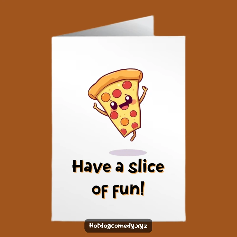Free Printable Pizza Birthday Card: Funny Foodie Downloadable Gift for Him or Her
