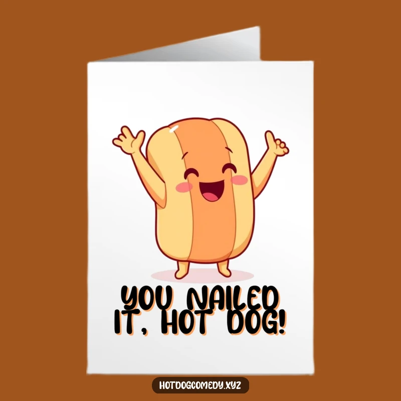 Free Printable Hot Dog Dancing Congratulations Card - Funny Downloadable Gift for Any Occasion