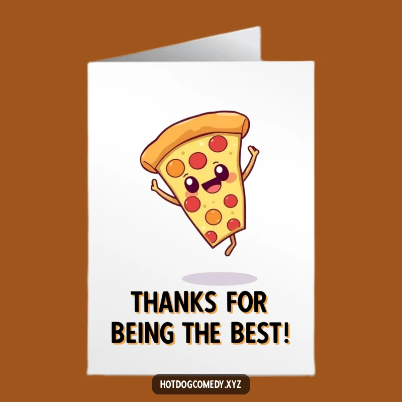 Free Printable Pizza Thank You Card: Humorous Foodie Downloadable for Appreciation