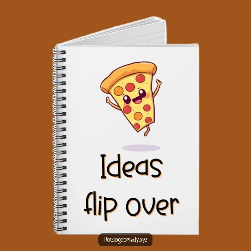 Funny Pizza Cartwheel Notebook - Plan Your Fun with Flair