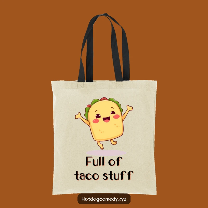 Funny Taco Leap Tote Bag - Spacious Mexican Food Carryall for All Your Needs